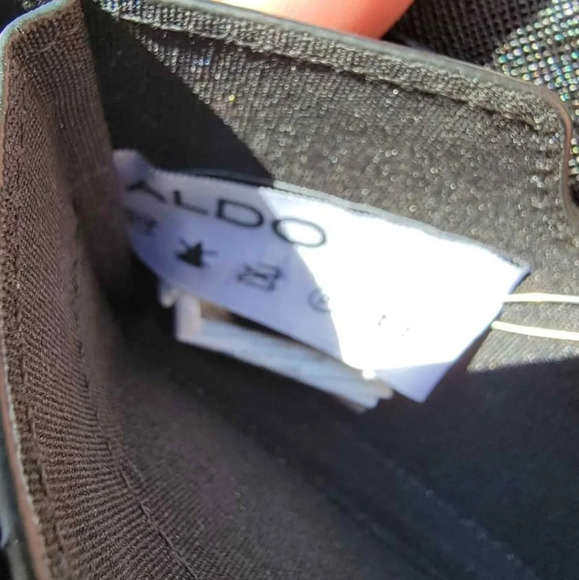 Aldo crossbody purse. Black wallet size. - Picture 7 of 12